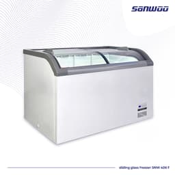 Sanwoo Sliding Glass Freezer SNW 406 F